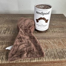 Nodpod Weighted Eye Sleep Mask Velvet Cafe Collection Supima Cotton Limited Ed
