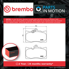 Brake Pads Set fits LEXUS GS450h 3.5 Front 06 to 18 Brembo 0446503410 0446522340