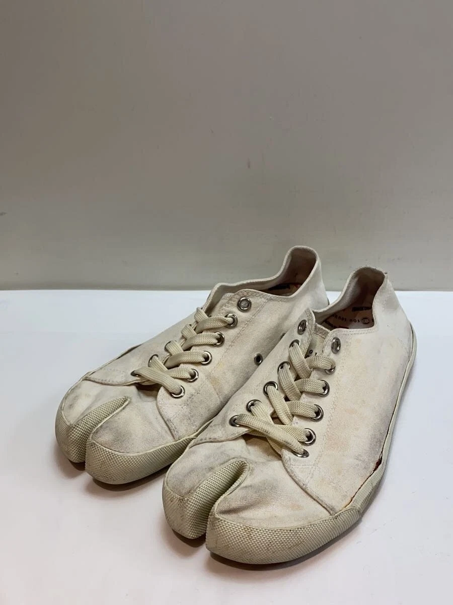 Maison Margiela 22 Tabi Sneakers EU:42.5 White Canvas Shoes