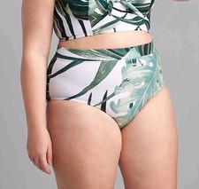 NWOT LANE BRYANT CACIQUE GRAND PALMS MID-WAIST SWIM BRIEF SZ 20
