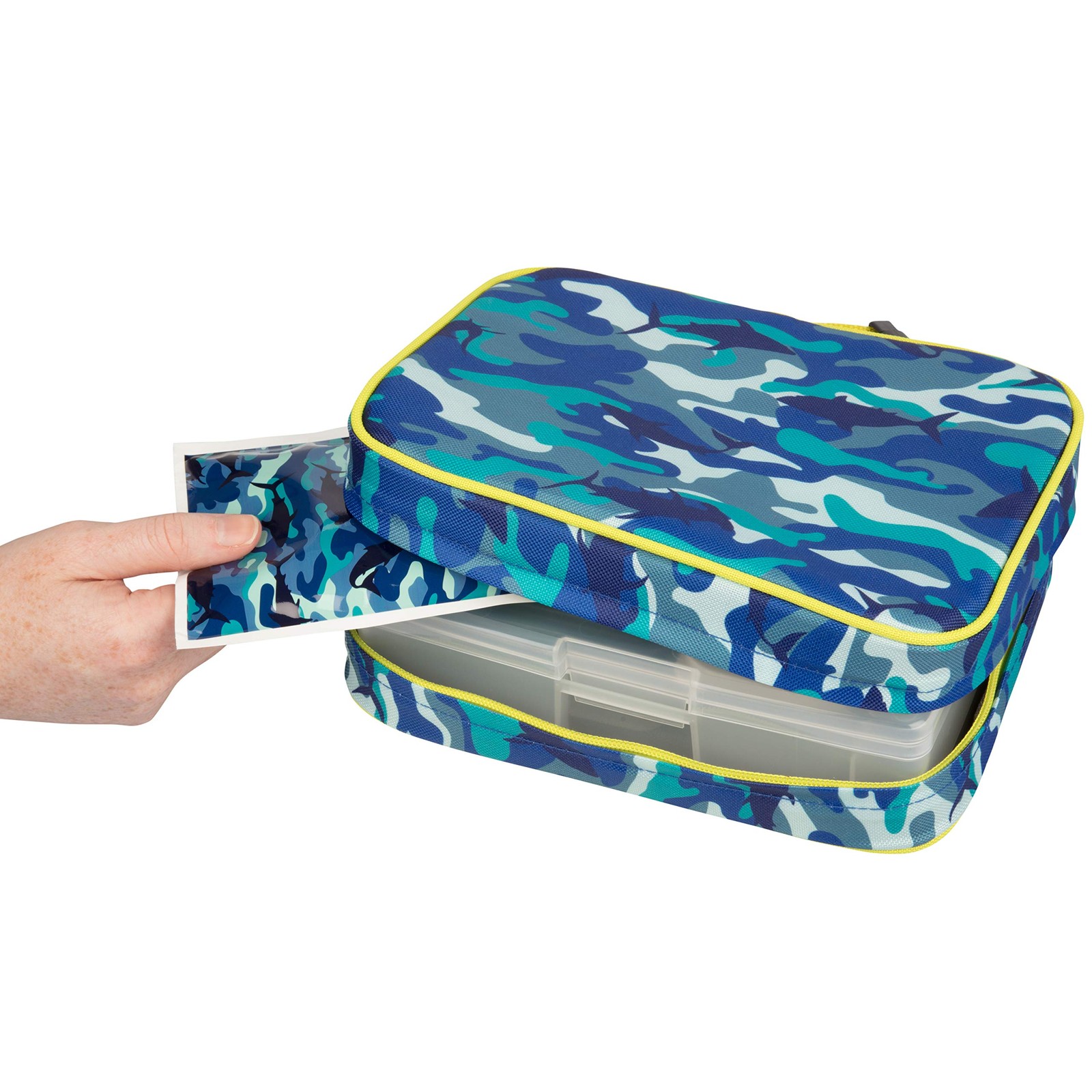 Bentology Lunch Bag and Box Set for Kids - Boys Insulated Lunchbox Tote, Bento