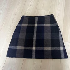 Burberry Blue Label Crestbridge Wool Miniskirt Size 36 New with Tags