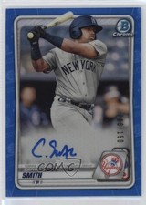 2020 Bowman Chrome Prospects Blue Refractor Canaan Smith-Njigba Smith Auto jc3