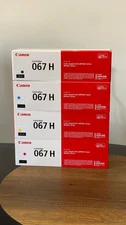 Canon 067H Black,Yellow, Magenta, Cyan Toner Cartridge, High Capacity
