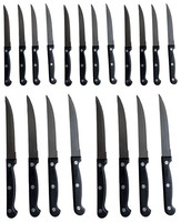 20X Steakmesser 22,5Cm, Edelstahl, Grillmesser, Pizzamesser, Tomatenmesser