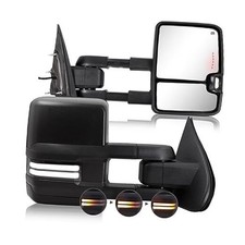 Switchback Towing Mirror for Silverado Sierra - Compatible with 2014 Unpainted