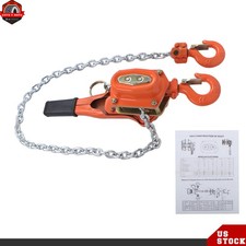 3/4 Ton 1650lbs Capacity Manual Lever Chain Hoist 5FT G80 Chain