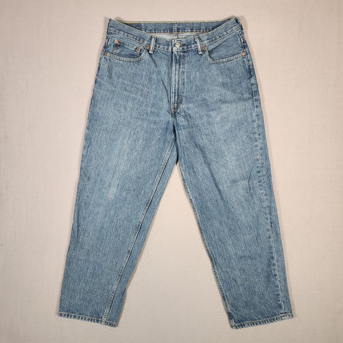 Jeans Levis 560 uomo 36x30 blu vestibilità comoda conico lavaggio medio denim abbigliamento da lavoro