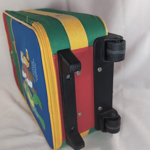 Franklin The Turtle Colorblock Suitcase Travel Bag Vintage Eye Spy Multicolor - Picture 17 of 23