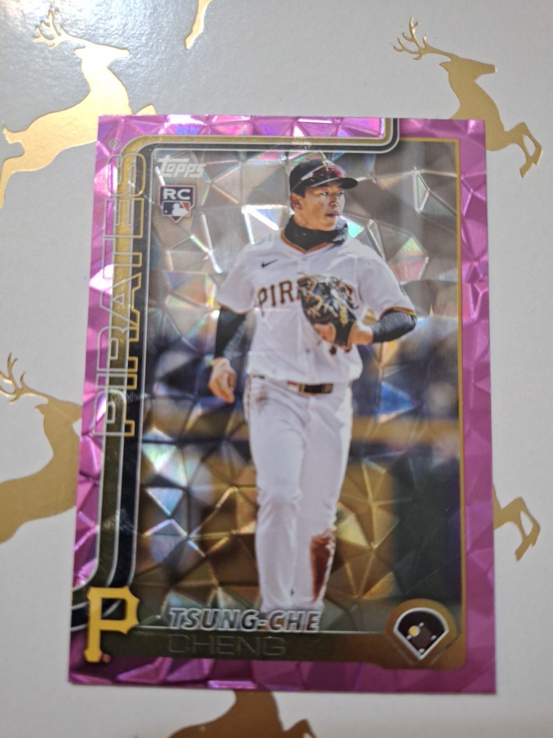 2025 Topps Update Series - Tsung-Che Cheng #US72 Pink Diamante Foil (RC)