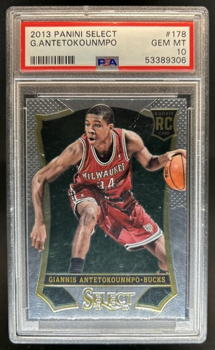 2013-14 Panini Select Giannis Antetokounmpo RC Rookie #178 Bucks PSA 10 GEM MINT