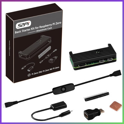 Raspberry Pi Zero 2 W Gehäuse Kit mit Zubehör und Kühlkörper