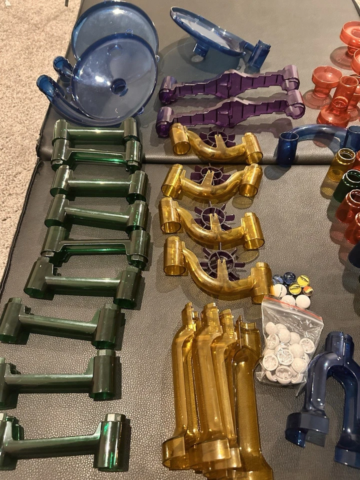 Juego de pista de carreras de mármol con más de 90 piezas para niños Foto 2 de 4