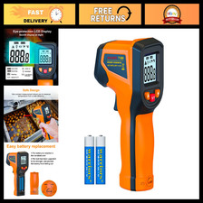 Non-Contact Infrared Thermometer Gun -58 to 1112 for Cooking, HVAC, Automotive