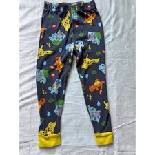 Pokemon Boys Pajama Pants Size 6 Pikachu Squirtle Bulbasaur Charmander Cotton