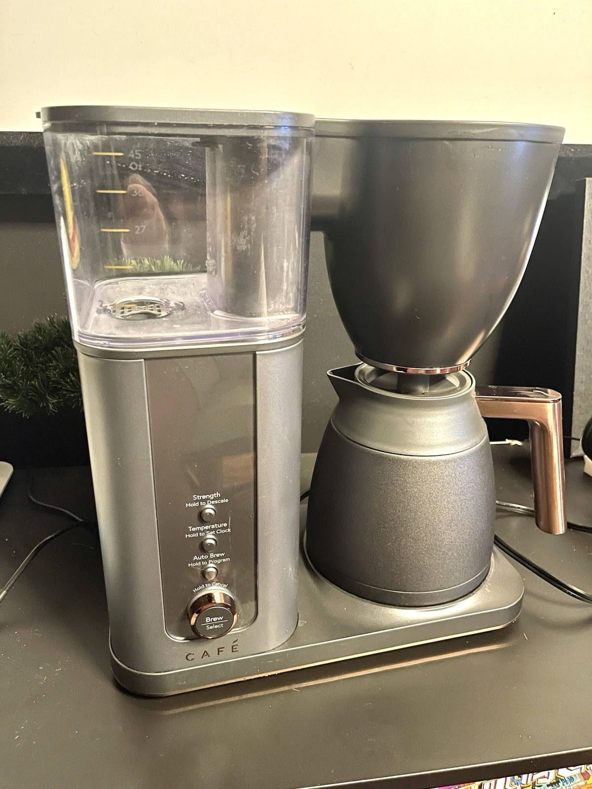 Cafe Specialty Drip Coffee Maker Matte Black Thermal Carafe