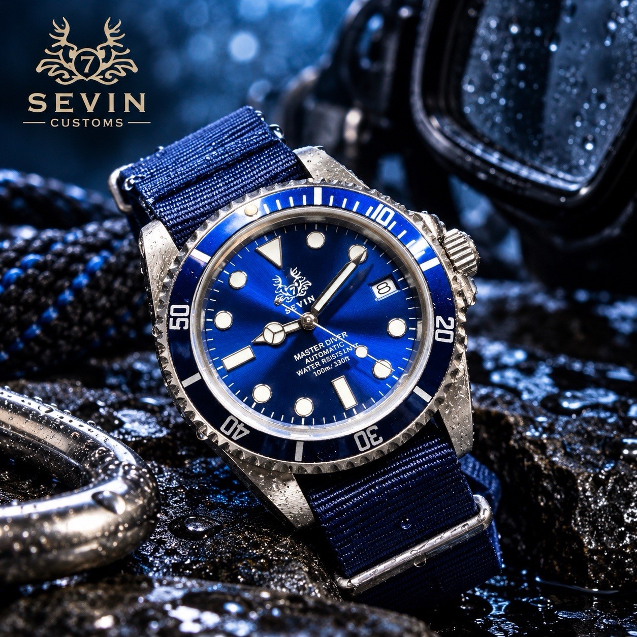 Sevin Blue “Master Diver” W/ Blue