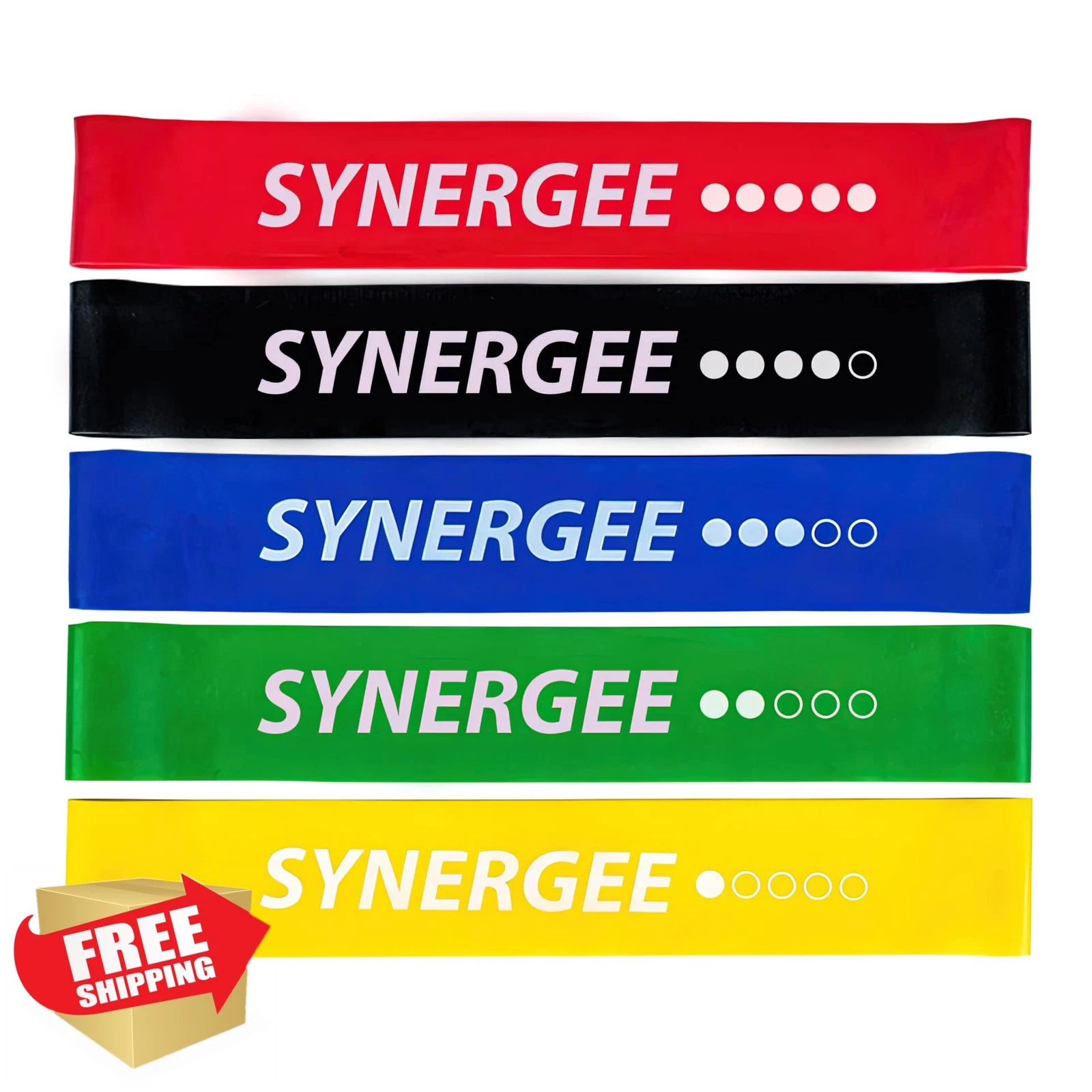 Synergee Mini Loop Resistance Bands, Fitness Workout