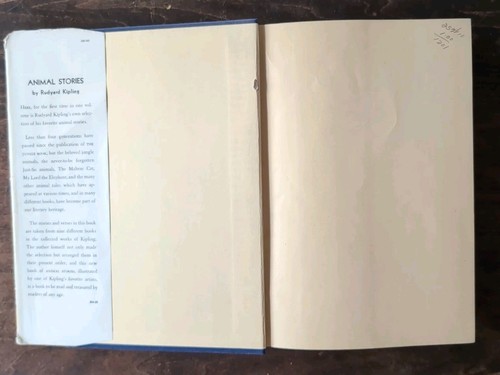 Rudyard Kipling ANIMAL STORIES 1937/1938 With Dust Jacket - Picture 4 of 22