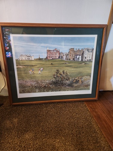 Donald Voorhees Home of Golf Print Numbered Signed Framed St. Andrews Scotland