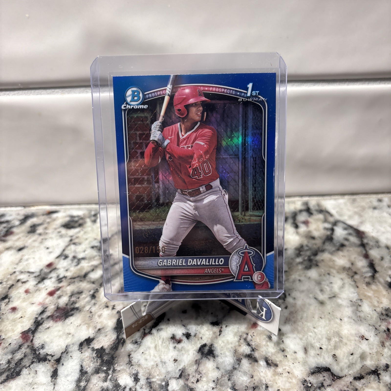 2025 Bowman Chrome - Prospects Gabriel Davalillo #BCP-178 Blue Refractor /150 RC