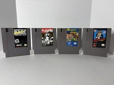 4 nes games platoon, NARC, Bump ‘n’ Jump & Hogans Alley / TESTED ! SHIPS FREE !