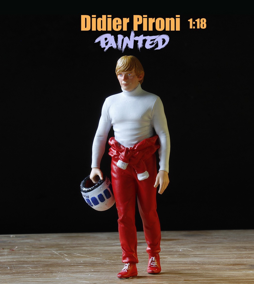 Figurine 1/18 Didier Pironi Retromodels pour créer un diorama de course vintage