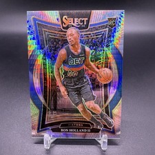 #/8! 🚨2024-25 Panini Select RON HOLLAND II RC Detroit Pistons Lucky Rookie #74