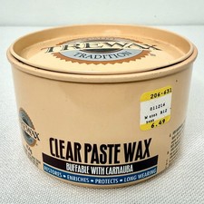 Vintage Trewax Clear Paste Wax Buffable With Carnauba 16oz Full