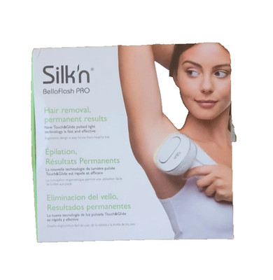Silk'n Bella Flash Pro Touch & Glide HPL Technology Ergonimic Hair Remover White