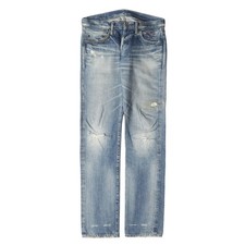 HYSTERIC GLAMOUR Pants Sz:30 Vintage Silicone Patch Straight Denim Used BEEG-0