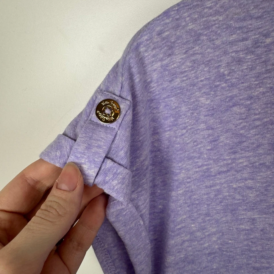 Топ женский Lilly Pulitzer Inara сиреневый вербана размер XS льняной опрятный легкий - Изображение 4 из 4