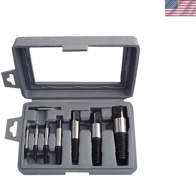8pcs Pipe Screw Extractor Set,Damaged Screw Broken Bolt Water Pipe Remover Set