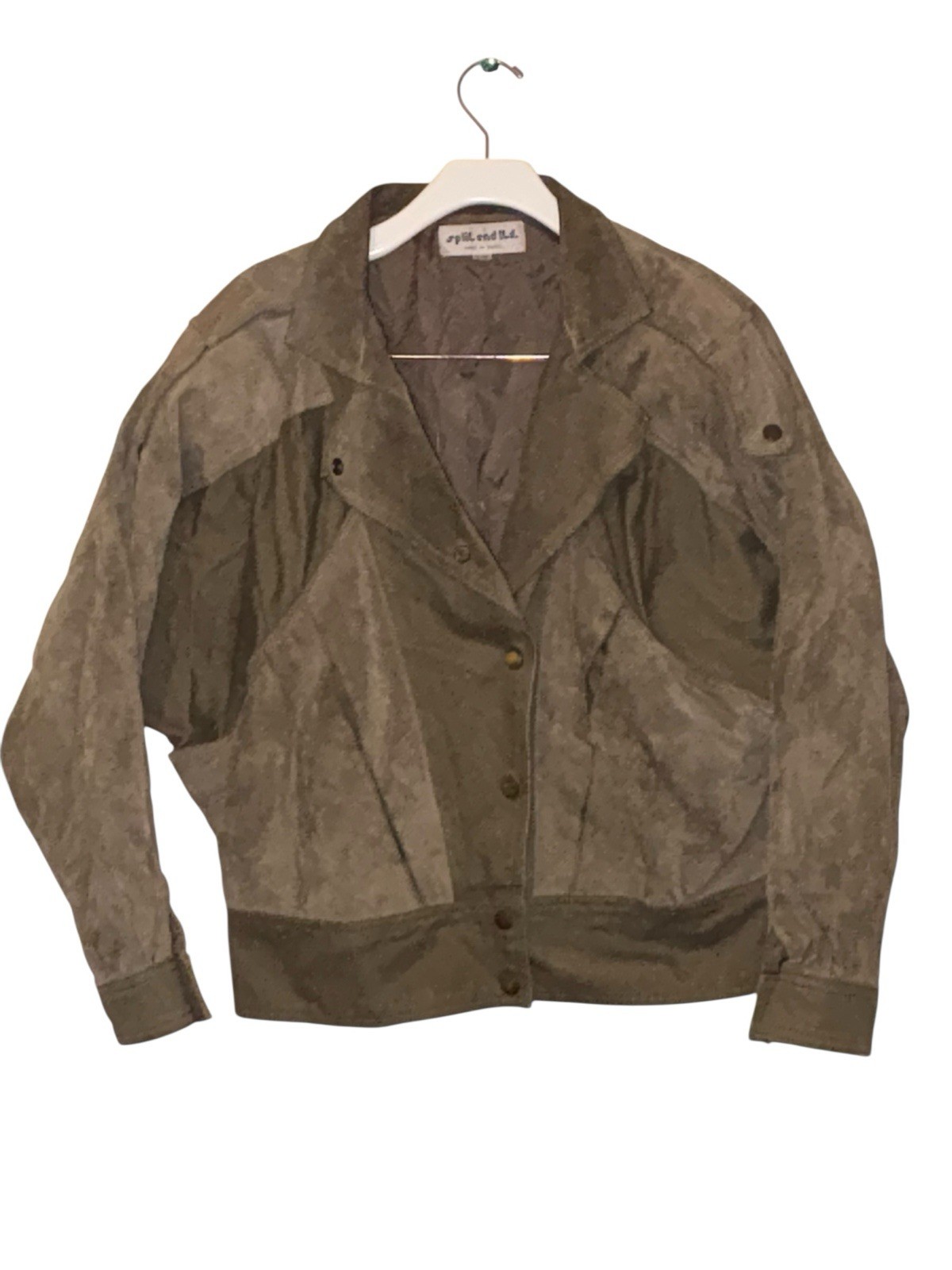 Split End LTD Leather Jacket Bomber Jacket Tan Br… - image 2