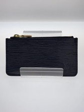 LOUIS VUITTON Pochette Cle NM Epi Leather Black Men's