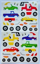 🚗Vintage 1993 Mrs Grossmans BUILD A CAR STICKERS SET boy truck race jeep vw atv