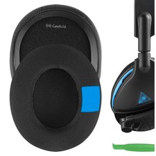 Geekria Cooling Gel Ear Pads for Turtle Beach Stealth Headphones Black 