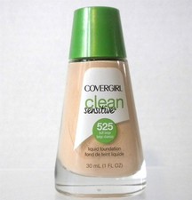 COVERGIRL OIL FREE FOUNDATION CLEAN SENSITIVE MAKEUP BUFF BEIGE 525 FULL SIZE