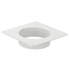 6" Duct Connector Flange ABS Plastic Mounting Plate Hose Pipe Adaptor