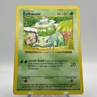 Pokemon Bulbasaur 44/102 - Shadowless Base Set - 1999 Vintage WotC - LP