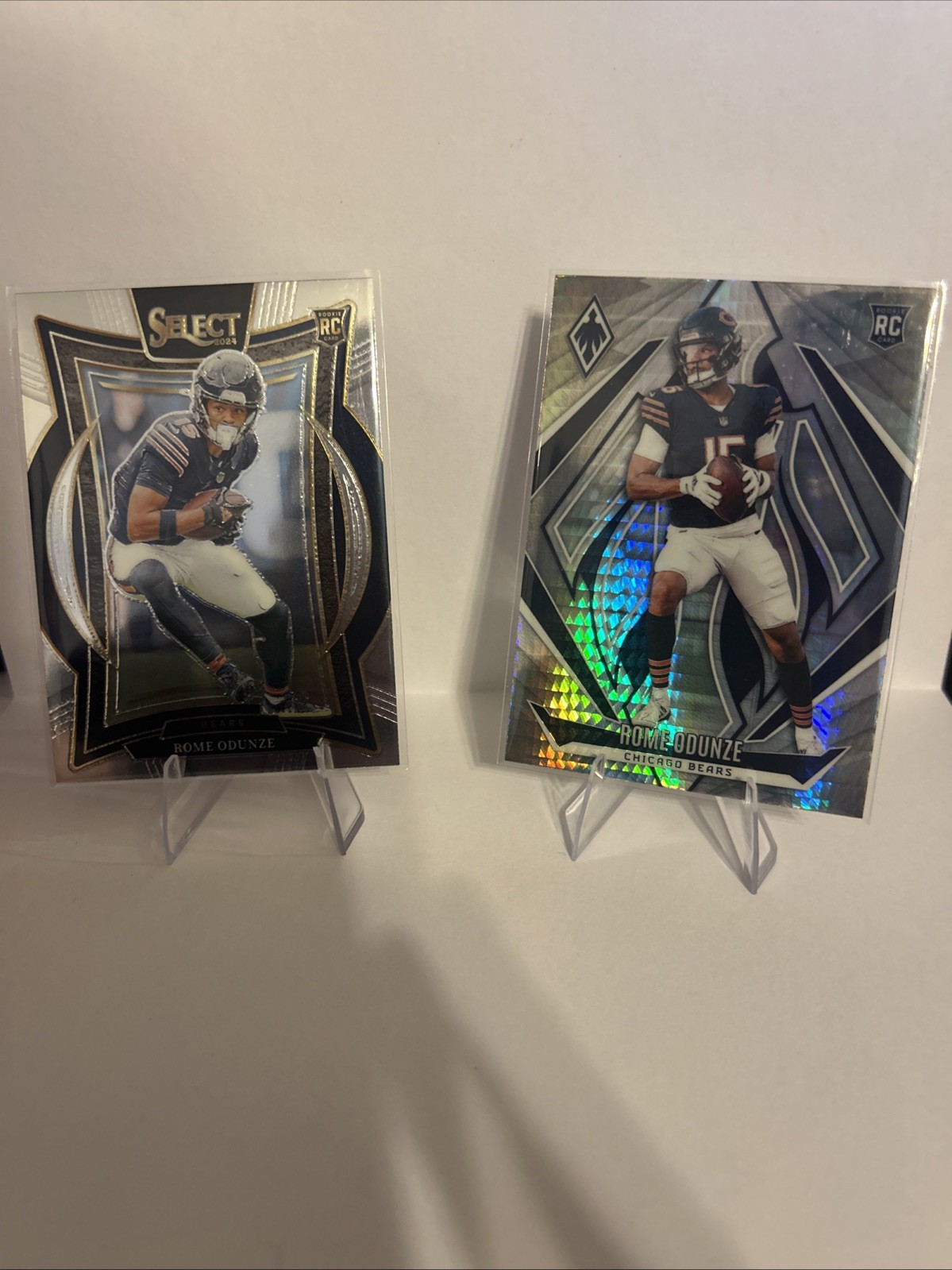 2024 Panini Phoenix - Rookies Rome Odunze #236 Hyper (RC) + Silver Rc Select #3