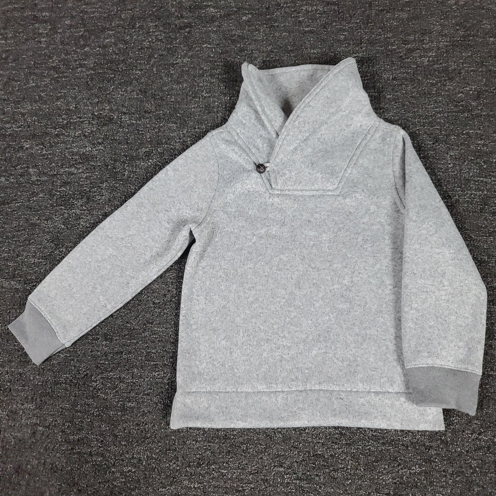 OshKosh Sweatshirt Girls 6 Gray High Mock Neck Outdoor School Casual Pullover