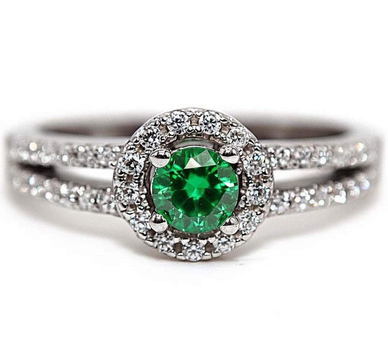 1CT Heat Treated Green Tourmaline 925 Solid Sterling Silver Ring Jewelry Sz 6 