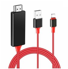 HDMI Mirroring AV Cable Phone to TV HDTV Adapter 1080P for iPhone 14 13 12 11 XR