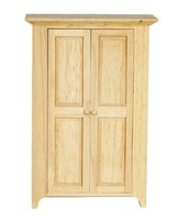 Puppenhaus Unbehandeltes Holz Modern Wardrobe Miniatur Schlafzimmer MöBel 1:12