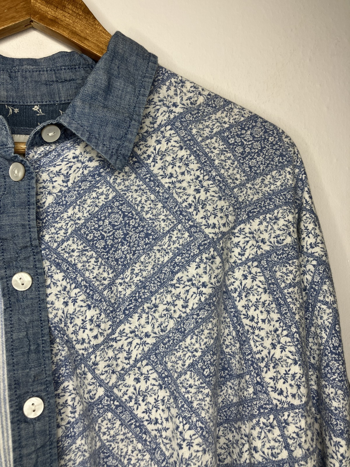 American Eagle Women's Large Patchwork Linen Blen… - image 3