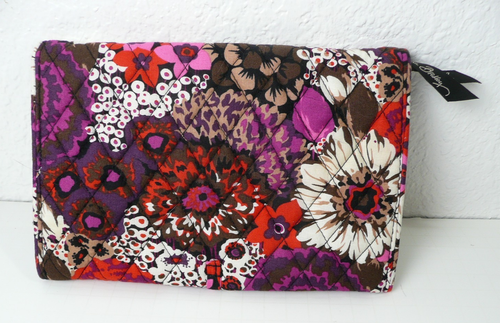 Vera Bradley Hanging Travel Organizer Tri-fold Toiletry Makeup Bag Floral - Picture 3 of 12