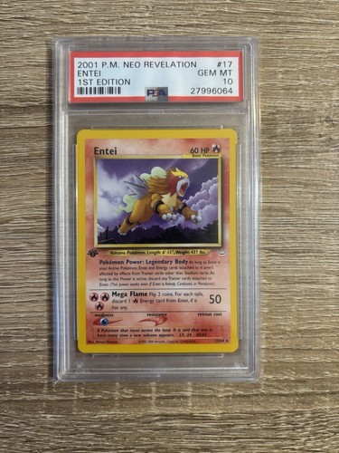 Entei (1st Edition) graded PSA 10 for sale on eBay