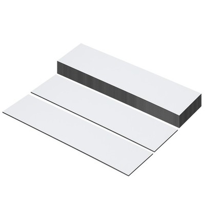 Namensschilder leer 10x2 Zoll 16 Platten weiß schwarz