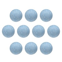 10 StüCk StoffknöPfe,10Mm,Kunststoff,Zum NäHen,Basteln,Hellblau